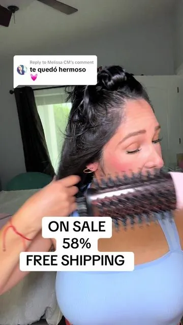 Replying to @Melissa CM Estuve ayer 2 hour al aire libre y mi cabello intacto, super enamorada de el @langehair #langehair #sinfrizz #hairblowout #hairtok #hair #hairstyle #hairtutorial #grwmforschool #treasurefinds 