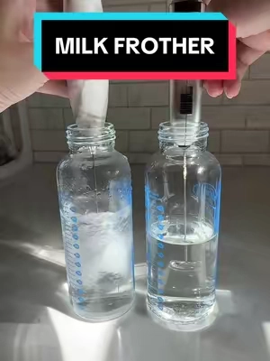 I didnt realize how powerful it was at first and spilled a bottle everywhere 🙃 so just use with caution 🤣 a couple clicks does the job 👍🏼 #zulay #milkfrother #coffee #coffeetok #baby #momtok #dadtok #babies #bottlefeeding #formula #TikTokshopbacktoschool #elevateyourhome #treasurefinds #laborday #fallfashion 