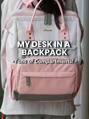 Say goodbye to clutter! Everything on my desk fits in this backpack with ease—tons of pockets, laptop safe too! #schoolgear #backtoschool #studentbackpack #organizedlife #laptopbackpack #backpack #tiktokshopfinds #studentbackpack #studentessentials #schoolready #teacher #teacherbag #nursebag #workingmom #musthaves #getyours #shopnow #MustHave #bags #schoolyear #fypage #lovevook #trendy #spacious #laptopbag #packwithme 