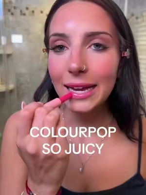 one of my fav affordable makeup products ive tried recently- the @ColourPop Cosmetics So Juicy lip balms!!  ✨ plumps without stinging or burning ✨ super hydrating and not sticky  ✨ high shine finish #colourpop #colourpopcosmetics #TTSBeautyBesties #treasurefinds #colourpopsojuicy #sojuicylipbalm #lipbalm #makeuprecomendation 