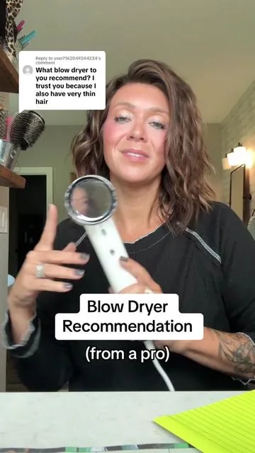 Replying to @user7162049244234 This blowdryer from @Tideway USA @Tideway is seriously the bomb! It’s what I use at home AND in the salon. #tidewayblowdryer #blowdryerreview #hairstylistsoftiktok #bighairdontcare #hairvolume #quickblowout #speedblowdryer #blowdryereducaction #haireducation #blowout #healthyhair