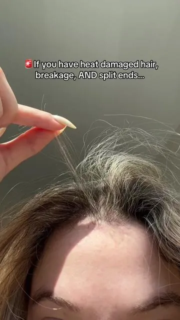 If you struggle with broken hair like me from bleaching…this is a must ✨ #heatdamage #brokenhair #heatdamagedhair #breakage #splitends #creatorsearchinsights  