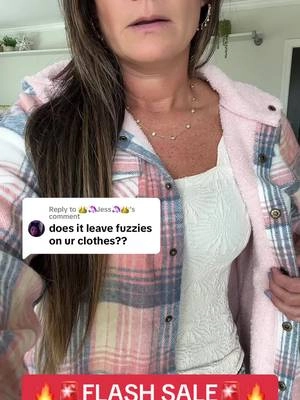 Replying to @👑🦄Jess🦄👑 🚨FLASH SALE🚨 teddy bear fleece lined jacket🔥🔥🙌🏼 #tiktokshopdealsforyoudays #dealsforyoudays #MomsofTikTok #touchdowndeals #jacket #flanneljacket #plaidjacket