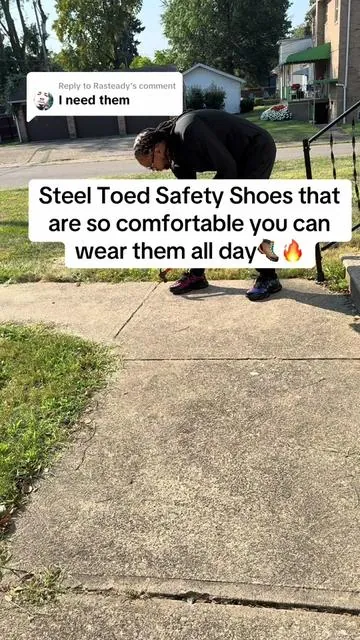 Replying to @Rasteady The comfort level on these Steel Toed Safety Shoes is amazing for the price! #safetyshoes #shoes #shoeschallenge #shoecheck #safety #construction #factorywork #factory #factoryjob #shoe #work  #workshoes #constructionlife #outdoors #falldealsforyou   