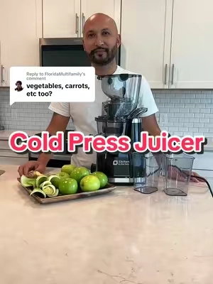 Replying to @FloridaMultifamily #kitcheninthebox #juicer #slowjuicer #juicermachine #fruitivice #kitchenessentials #slowivice #juice #coldpressedjuice 