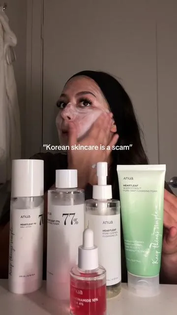 Korean skincare is DIFFERENT. Here’s a full tutorial on the Anua Korean Skincare Set. This is the only skincare that has truly worked wonders for me. There’s an INSANE sale going on but it ends soon 😭 #anuaskincare #skincareroutine #skincaretips #koreanskincare #tiktokshop 