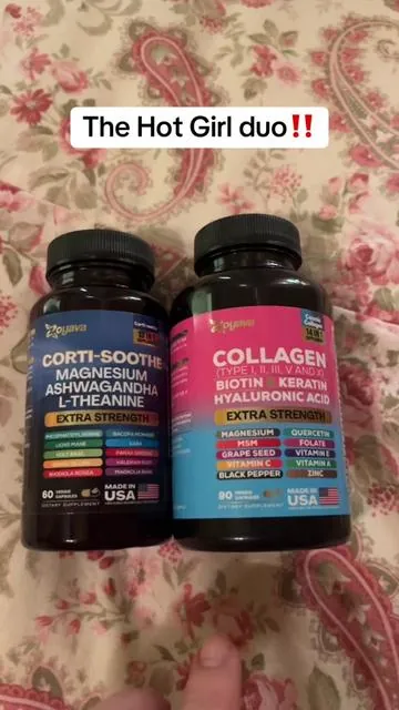 #hotgirl duo for #wellness right here! #collagen #hairtok #rapunzelhair #highcortisol #stress #cortisol 