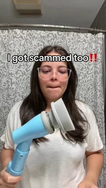 Don’t get scammed with cheap quality electric srub brushes! #electricspinscrubber #electricspinbrush #cleaninggadgets #cleantok #cleaning #dovety 