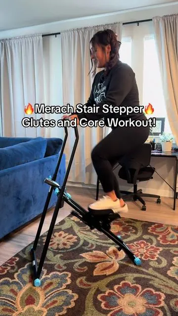 Glutes and Core Workout with the Merach Stair Stepper 🔥 this workout is amazing!! Had my glutes and legs on fire!!! 🥵 folds up and 300lbs capacity! I love it! ♥️ #gluteworkout #stairstepper #workout #stepper #stairmaster  #stepperworkout #core #exercise #coreworkout #glutegains #fittok #fitness #athomeworkout #homegym #coreworkout #tiktokshop #tiktokmademebuyit 