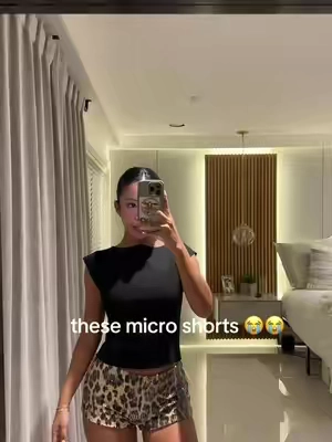 im obsessed  #microshorts #microshortstrend #microshort #leopard #leopardprint #leopardshorts #goingouttonight #goingoutoutfit #nightoutoutfit #girlsnightoutfit @Edikted #edikted