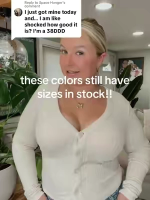 Replying to @Space Hunger people are starting to get their bras in!! So happy to hear people are loving them like I do. Sizes are selling out so quickly though. I will definitely post when there is a restock so follow along for that! 💓 let me know if you need details on the first bra for great support! 🙌🏻😍 #bra #bras #minimizerbra #midsizebra 