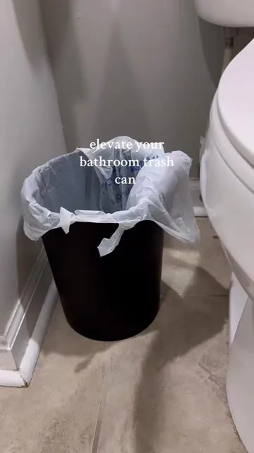 Made the bathroom look so much better ✨🗑️ #fyp #tiktokshop #tiktokshopfinds #bathroom #momtok #musthaves 