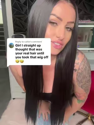Replying to @caitie @UA HAIR #uahair #wigtok #syntheticwig #lacefrontwig #wig #falldealsforyou 