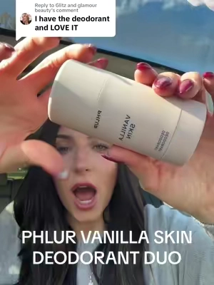 Replying to @Glitz and glamour beauty BRAND NEW vanilla skin deodorant from @Phlur Fragrances is sweaty girl approved ✔️  ✨ Bundle with the deodorant and spray is a $44 value now $38 and free shipping! ✨ 48hr odor protection ✨no aluminum, baking soda, or irritation  Run and grab it before its gone!! #phlur #phlurfragrance #phlurfragrances #phlurvanillaskin #phlurdeodorant #vanillaskin #vanillaskinbodymist #vanillaskindeodorant #alluminumfreedeodorant #gourmandperfume #perfumetok #affordablefragrances #afforfableperfumes #beautydeals #falldealsforyou #vanillabodymistsprays #vanillafragrance