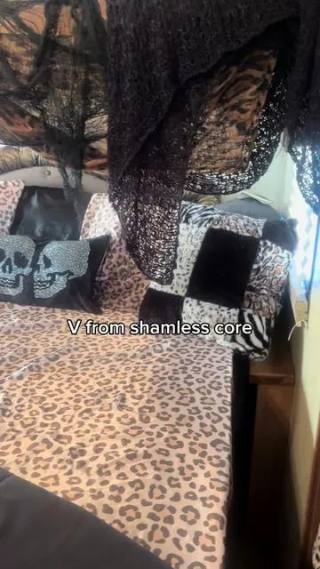 i love animal print #v #vshameless #animalprint #leopardprint #satinsheets #alt 