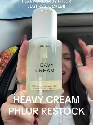 Heavy Cream JUST restocked!! This has been sold out for months!  @Phlur Fragrances best seller! ✨ gourmand fragrance ✨ notes of: marshmallow, vanilla mousse, salted caramel, whipped cream, lemon sugar  ✨ smells like a yummy marshmallow!! GET IT BEFORE ITS GONE!! 🏃 #phlur #phlurfragrance #gourmandperfume #perfumetok #affordablefragrances #afforfableperfumes #beautydeals #heavycream #heavycreamphlur #phlurheavycream #heavycreambodymist #heavycreamperfume #perfumerecommendations #fragrancerecommendations #treasurefinds 