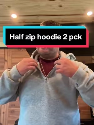 Half zip is the new wave🤝 #hoodie #halfzip #sweatshirt #hoodieseason #tiktokshop #tiktokmademebuyit 