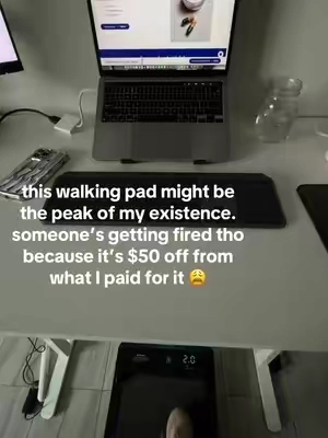 don’t try to ask about my waist because you won’t be able to see it after this winter arc is over. i just walked 10k steps this morning 😭 #healthyliving #walkingpad #tiktokdeals #tiktokfinds #treadmill 