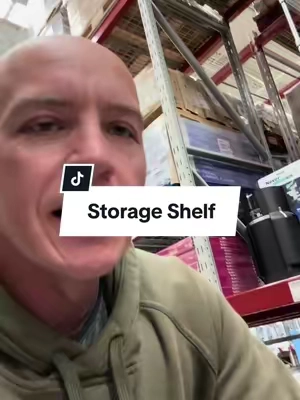 This storage shelf is a great budget friendly shelf! #storageshelf #storagesolutions #shelving #garagestorage #basementstorage #metalshelves #tiktokshopblackfriday #tiktokshopcybermonday 