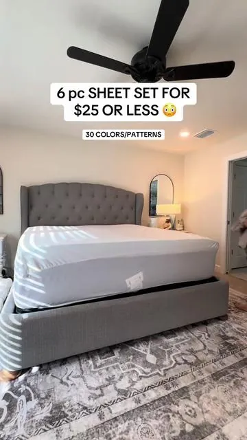 Honestly shocked with the quality of this 6 piece sheet set! Theyre buttery soft and I’ve paid much more before and gotten lesser quality. Definitely reccomend these! #sheetset #bedding #tiktokshopcybermonday #tiktokshopblackfriday #tiktokshopfinds #tiktokshopholidayhaul 
