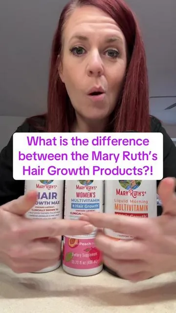 What’s the difference?! When i first started my hair growth journey, i had no idea. As i progressed, ive learned the difference. The hair growth max is my personal fave, but your results may vary. Always see what works for you. #maryruths #maryruthspartner #hairgrowth #multivitamin #yourresultsmayvary 