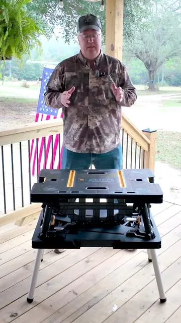 Check out this amazing work table sold by the Spreetail Shop here on TikTok. One of the coolest setups I have seen. #tools #diy #shop #homeimprovement #tiktokshopblackfriday #giftidea #worktable #blackfriday #christmas #spreetail #thrivingcountry 