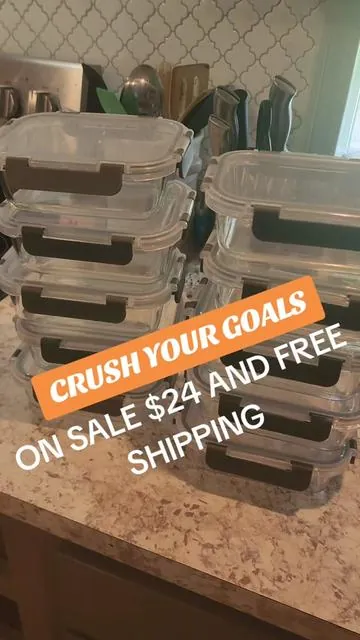 If you have been following me for a while you know that I meal prep every week! You cannot beat this deal! Meal prep containers on sale for $24, normally $39! Buy now! #tiktokshop #tiktokshopfinds #mealprep 