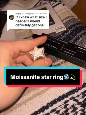 Replying to @userguy37 i am wearing a size 7 and i have skinny fingers💯 tuff and affordable moissanite star ring🥶❄️ and its on sale🔥 #rings #moissanite #moissanitering #moissaniteengagementring #moissanitejewelry #diamonds #diamondtester #jewelry #jewellery #jewelrytiktok #jewlery #mensjewelry #womensjewelry #affordablejewelry #icedoutjewelry #giftideas #giftsforher #giftsforhim 