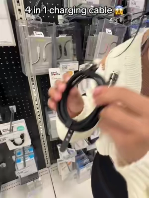 4-in-1 USB-C Cable #4in1cable #ttstakeover #tiktokshoptastemakers #TikTokShopCyberMonday #treasurefinds #phonecablecharger 