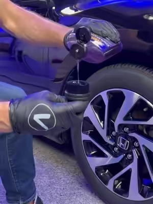 Super Satisfying Car Detailing ASMR 🔥🤝 - The VIKING Tire Shine Applicator Brush features ultra-soft, dense bristles that glide over your tire and into lettering and raised designs for a smooth, even application. A convenient stand is included for drying and easy storage.  - #cardetailing #carcleaning #satisfying #oddlysatisfying #asmr #autodetail #satisfyingvideos #autodetailing #interior #detailing #asmrvideo #asmrsounds #carwashing #carpetcleaning #vikingcarcare 