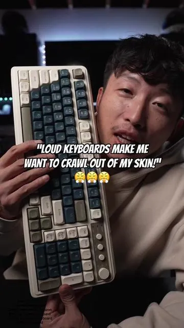 Aula s99! For those of you who cant stand keyboard noises!  #mechkeys #mechkeebs #mechkeyboards #keebs #keebtok #mechanicalkeyboards #mechanicalkeyboard #typingasmr #keyboardasmr #thockykeyboard #creamykeyboards #creamykeyboard #budgetkeyboard #creamybudgetkeyboard #satisfyingvideo