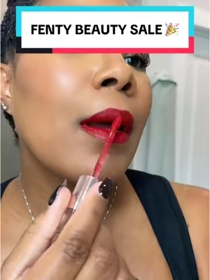 Get this red lipstick combo by @Fenty Beauty it’s stunning! #fentybeauty #fentyvelvetliquidlipstick #fentylipstick #fentylipliner #lipgloss #lipoil #lipstick #makeup #makeup #fenty #lipliner #makeupover40 #makeup #tiktokshopblackfriday #tiktokshopcybermonday