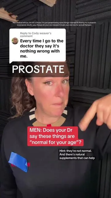 Replying to @Cody weaver my husband was tired of the doctor dismissing him saying these urinary & bladder issues were “normal for his age” so we started looking stuff up and found this Prostate Health Supplement  #menshealth #menshealthtips #menshealthwareness #menover40 