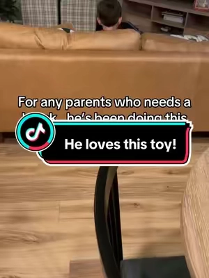 For any parent that needs a break…He LOVES this toy we found on tiktok. #parents #christmas #tiktokmademebuyit #giftidea 