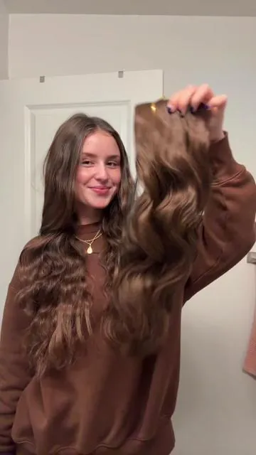Trying extensions for the first time 💇‍♀️ #extensions #hair #hairtutorial 