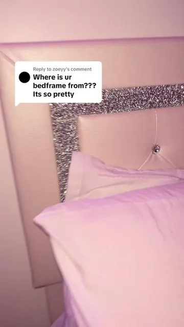 Replying to @zoeyy the linkkkkk im buying 2 more soon for my daughters🤩 #bedframe #sale #sparkle #rhinestones #bejeweled 
