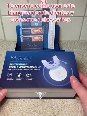 My Smile teeth whitening kit Things you should know about this treatment and I'll show you how to use it.                                                       #teethwhitening #mysmile #tiktokshop 