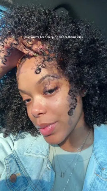 Wig where?? I can’t wait to get another oneeee🙂‍↕️ #headbandwig #gluelesswig #curlyhair #washandgo #naturalhairstyle #oqhair #tiktok #tikokshopblackfriday #foryou #fyp #blackgirltiktok 