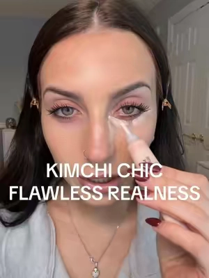 2 products for less than the price of the powder alone! Flawless Realness set from @KimChi Chic Beauty  ✨ $39.50 now $23!! Full size the most concealer + puff puff pass powder (i used shade 3 + translucent)  Limited time so RUN!🏃 #kimchichicpartner #KimChiChicBeauty #pinkundereyepowder #pinksettingpowder  #kimchichic #kimchichicpowder #puffpuffpass #puffpuffpasspowder #affordablemakeup #beautydeals #loosepowderrecommendation #TTSBeautyBesties #tiktokshopblackfriday #tiktokshopcybermonday #starcreatorcompetition #wishlist #TTSBeautyBesties 
