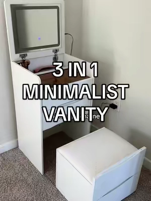 Replying to @Kerri | toddler + dog mom 🎨✨  Exactly what my apartment needed as well!!  Love this vanity so much! #vanity #minimalistvanity #TikTokShopBlackFriday #TikTokShopHolidayHaul #TikTokShopCyberMonday #GiftGuide 