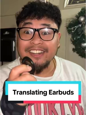 He definitely love going to my family dinner now 🤣  #Miniso #MinisoX15Pro #Earphones #Earbuds #TranslationEarbuds #TranslatingEarbuds #ForeignLanguage #Multilingual #tiktokshopblackfriday 