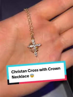 Most creative and unique Christan Cross Crown combo necklace  #christantiktok #christanity #bible #bibletok #christanjewelry 