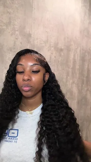 10/10 curly wig !! deep wave wig install🧚 30” for only $167 from @Tahikie Hair Shop ! #wiginstall #hairtok #wiginfluencer #wig #deepwave #hairtutorial 