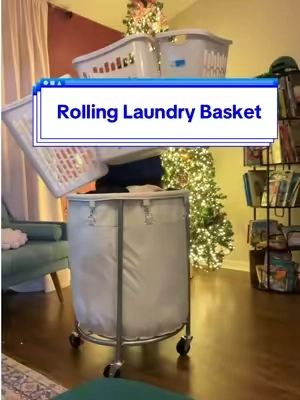 Im sorry if your wife in on this app. She forsure wants this rolling laundry basket though…😮‍💨 @SONGMICS HOME #laundrybasket #laundrytok #cleantok #tiktokshop #ttsacl #ad 