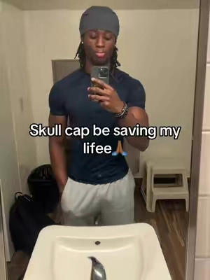 Easy fix if you dont have a cut😭🙏🏾 #skulkcap #headcap #headaccessory #fyp 