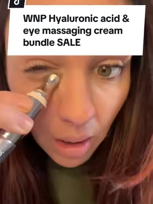Your wrinkles could be dehydration lines?? What?!🤯 The WNP hyaluronic acid tubes are the highest form on thr market right now @WNP SKINCARE  #tiktokshopholidayhaul #giftguide #wnp #wnpwrinkleeraser #wnphyaluronicacid #hyaluronicacidserum #massagingeyecream #eyecreammassager 
