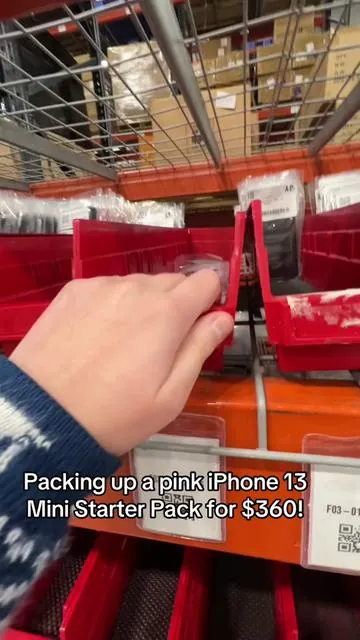 Packing up a $360 Pink iPhone 13 Mini Starter Pack (ASMR)