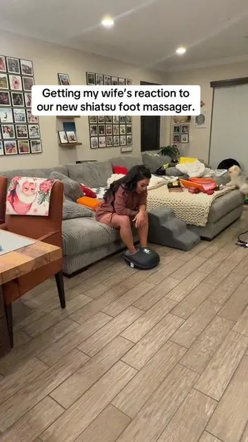 This girl is on her feet all day! #Foot massageMassager #ShihTzuFootMassager #ViralFootMassager #FootPainRelief #planterfasciitis #holidayhaul 