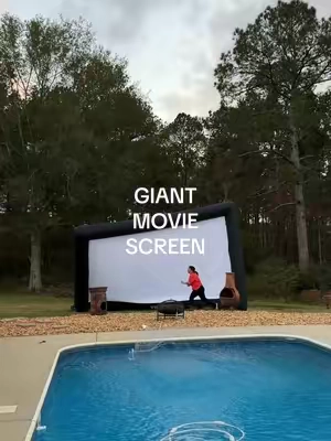 Replying to @Kerri | toddler + dog mom 🎨✨ An inflatable movie screen is a fun idea for get togethers with friends & family ✨@Vevor_US  #inflatablemoviescreen #inflatableprojectorscreen #moviescreen #driveinmovie #projectorscreen #partyideas #movienight #movienightideas #outdoormovie #familynight 
