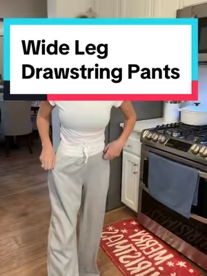 If you have a teenage daughter, you should just order two pairs of these so you can keep one for yourself. #drawstingpants #womens #pants #widelegpants #tiktokshopdeals #tiktokshopfinds #comfy 